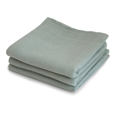 mushie Musslin kluter 3-pack Sage