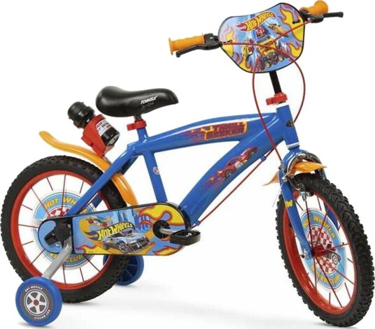 Toimsa Hot Wheels Barnesykkel 16" 5 7 År Blå Toimsa Hot Wheels Barnesykkel 16" 5 7 År Blå