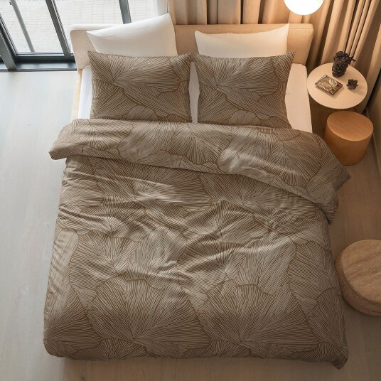 Sengesett Amber Brown 200x220 / Bomull