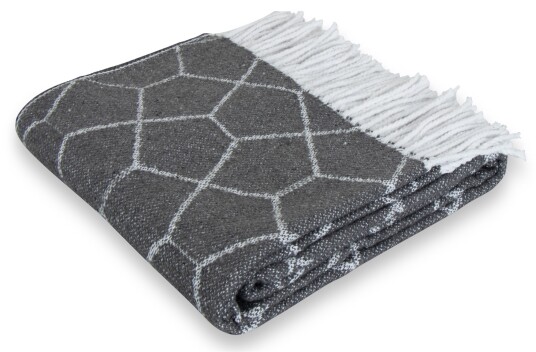 ByBorg Ullpledd - Mykt ullteppe - Honey grey - 130x200 cm - By Borg ByBorg Ullpledd - Mykt ullteppe - Honey grey - 130x200 cm - By Borg
