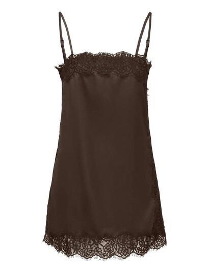 JDY Jdyalana S/L Lace Singlet Wvn Exp - Brown - M JDY Jdyalana S/L Lace Singlet Wvn Exp - Brown - M