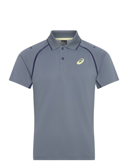 Asics Match Polo Ss Top   Grey   L
