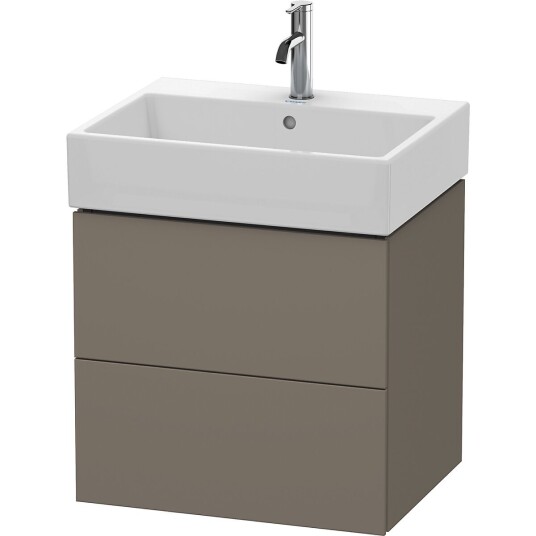 Duravit L-Cube Servantskap m/2 skuffer 484x544x459 mm Flanellgrå Matt