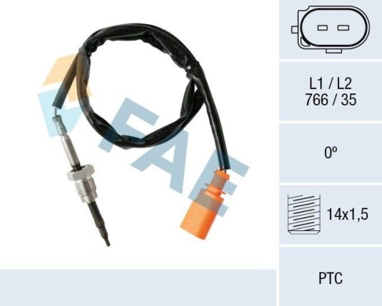 FAE 68003 Sensor, eksostemperatur