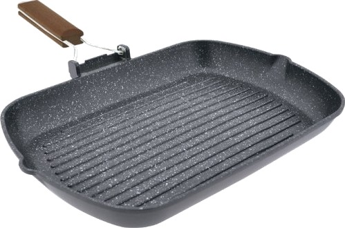 Jata Gp35 Kilimanjaro Rektangulær Grillpanne Sort Pfluon Kilimanjaro Aluminium
