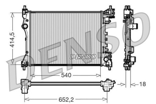 Radiator DENSO DRM01005 Radiator DENSO DRM01005