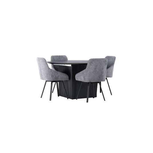 Spisegruppe Venture Home Matilda med 4 Rosie Stoler