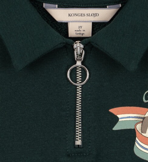 Konges Sløjd Polo Vaffelstoff Loupy Furulund Konges Sløjd 4 år (104) Polo Grønn