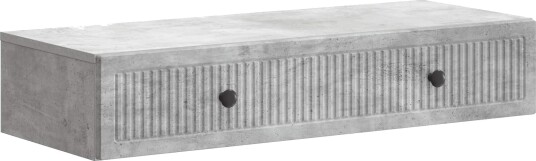vidaXL Vegghengt Sidebord Betonggrå 87,5 x 34,5 x 17 cm Konstruert tre