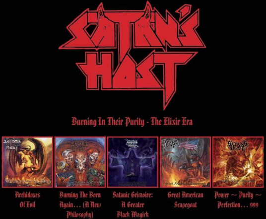 Satan's Host Burning In Their Purity: The Elixir Era CD