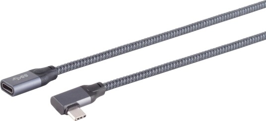 S/Conn Usb-C® Skjøte Kabel Max Connectivity 3.2 90° Pro 0,25 M (13-56000)