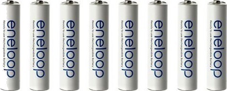 Panasonic Eneloop Oppladbare AAA-batterier 750 mAh 8 stk