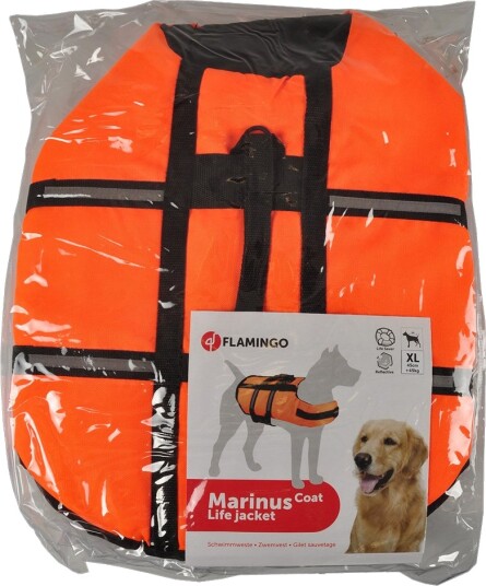 Flamingo Redningsvest Oransje Størrelse Xl: Ca. 45 cm Rygglengde