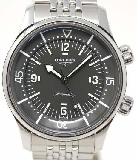 Longines Herreklokke L3.764.4.99.6 Legend Diver Grå/Stål Ø39 mm
