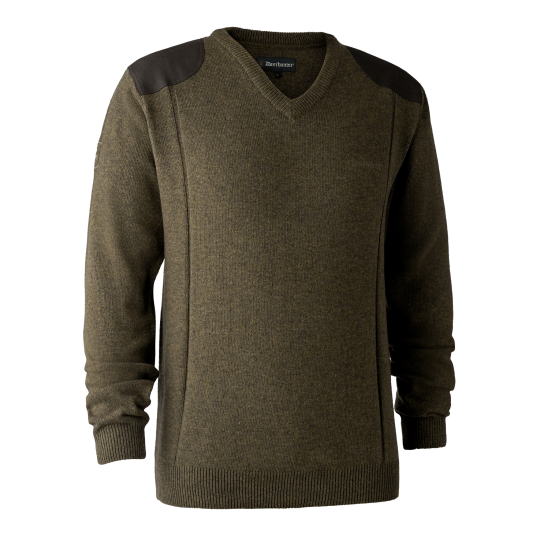 Deerhunter Sheffield Knit with V neck Cypress 3XL