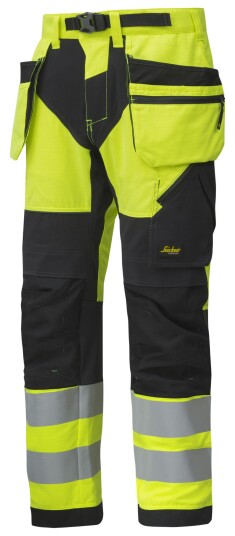 Snickers Workwear Bukse 6932 Gul/sort 46 Snicers