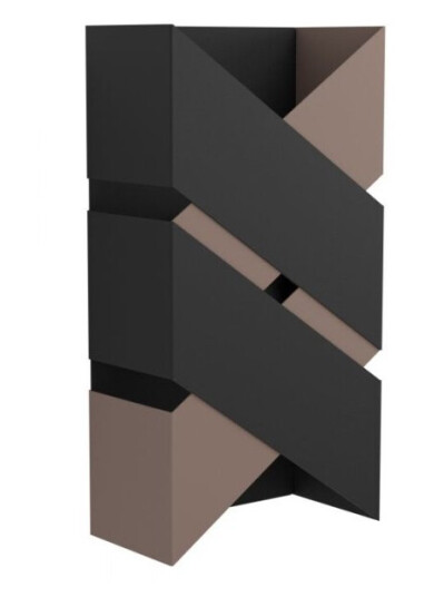 Eglo Gurare Overflatebehandlet Rektangel 2 Ampuller Ip20 Sort Mokka