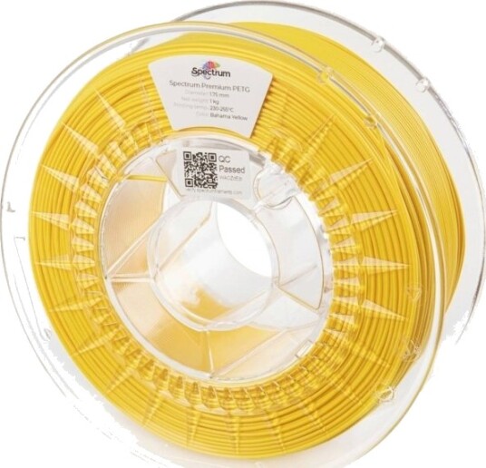 Spectrum PET-G Premium Filament 1.75 mm 1000 g Bahama Yellow 80060 Spectrum PET-G Premium Filament 1.75 mm 1000 g Bahama Yellow 80060