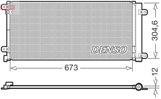 DENSO DCN40037 Kondensator, klimaanlegg