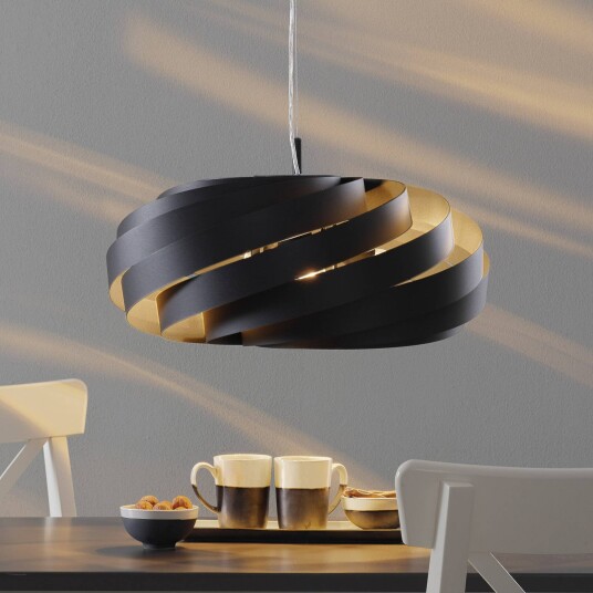 Domiluce Vento pendellampe svart Ø 60 cm metall E27 Domiluce Vento pendellampe svart Ø 60 cm metall E27