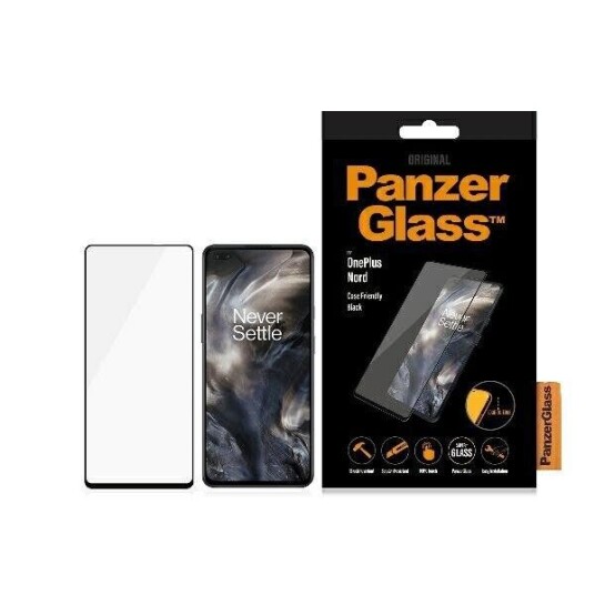 PanzerGlass OnePlus Nord PanzerGlass Edge-To-Edge Skjermbeskytter - Case Friendly - Svart
