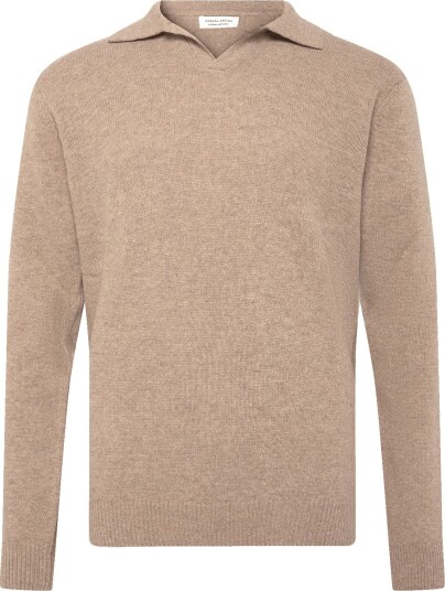 Casual Friday Cfkarl Lambswool Polo Knit   SILVER MINK MELANGE   S