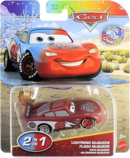 Disney Pixar Cars Fargeskiftende Lekebil Lightning McQueen Disney Pixar Cars Fargeskiftende Lekebil Lightning McQueen