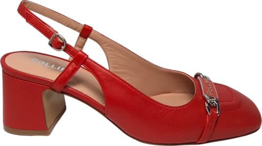 Pollini Dame Sko Rød 38 1/2 EU,