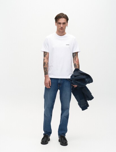 Gabba Gabdune Logo Ss Gots   White   S