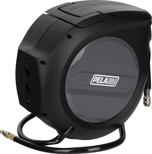 PELA 532902 Slangetrommel 10 m, Automatisk Opprulling