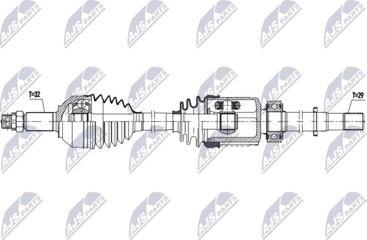 NTY NPW NS 178 Drivaksel