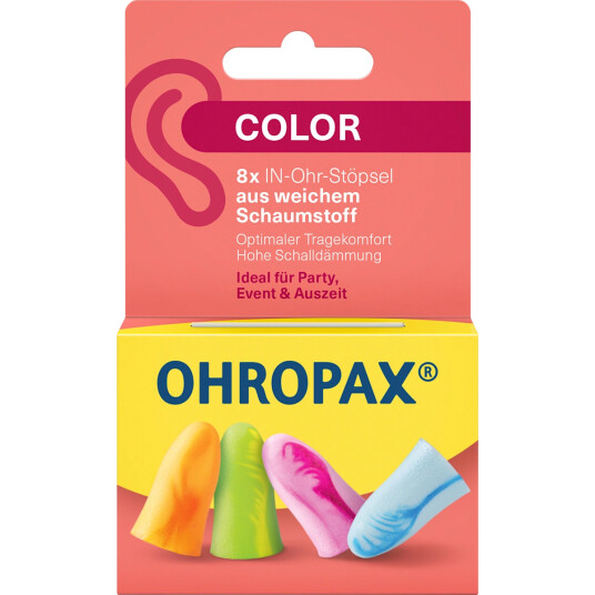 Ohropax Color ørepropper 8 pcs.