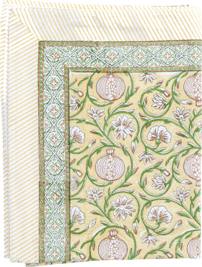 Tangier Pomegranate duk 150x350 cm butter yellow