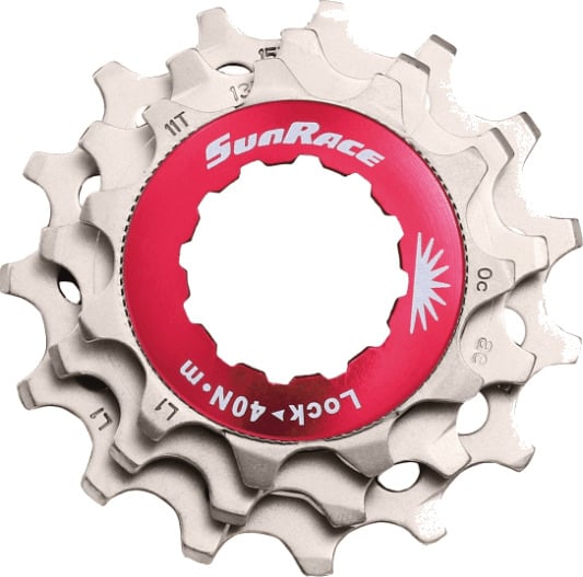 Sunrace Kassett tannhjul 10 Speed 11-13-15T Sølv