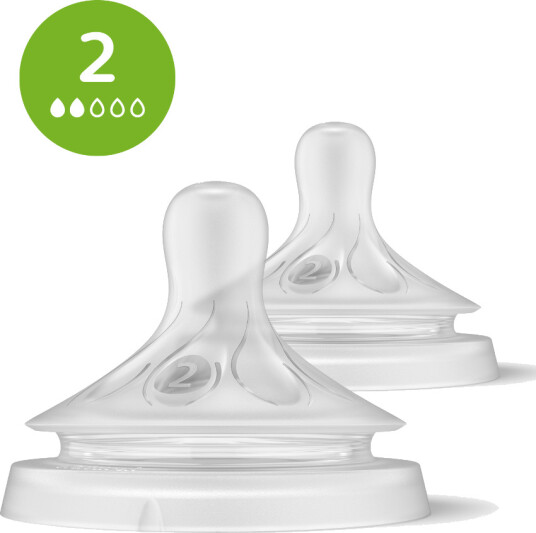 Philips Avent Natural Response Flaskesmokk for Nyfødte - 2 stk, 0m+