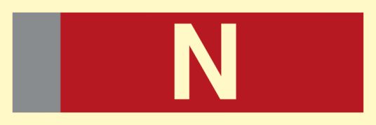 Fire sign- Supplementary sign Nitrogen