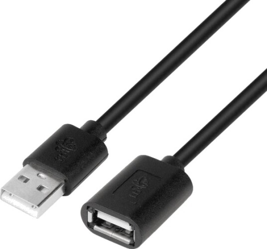 Am-Af Usb-Kabel 1,8 M Forlengelse Sort Am-Af Usb-Kabel 1,8 M Forlengelse Sort