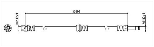 Bremseslange METZGER 4112068