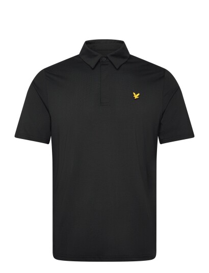 Lyle & Scott Golf Concealed Placket Polo Shirt Black S