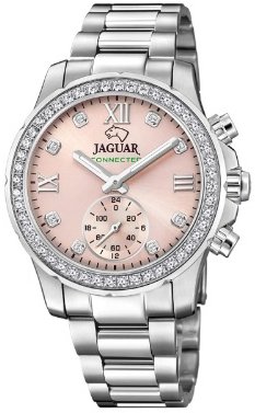 Jaguar Dameklokke J980/2 Connected Rosa/Stål Ø36.5 mm