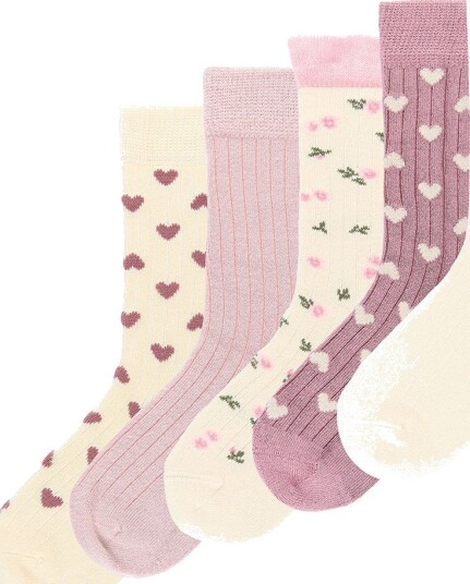minipop Mpopmabelle Bamboo Socks 5 Pack PALE PINK 31/34