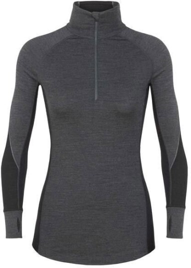 Icebreaker 260 Zone Ls Half Zip Ws Jet Heather/Black M