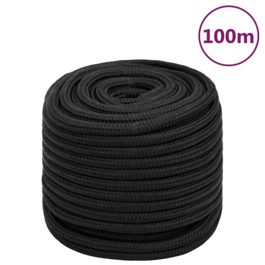  Båttau helsvart 18 mm 100 m polypropylen
