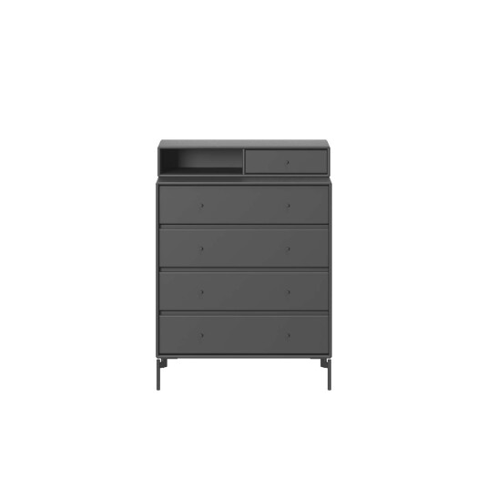 Montana Keep kommode Anthracite 04-sortlakkerte ben