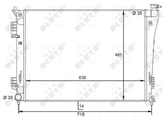 Radiator NRF 59092 Radiator NRF 59092