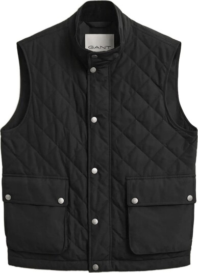 Gant Quilted Vest Black L