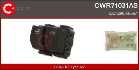 CASCO CWR71031AS Bryter, vindusheis CASCO CWR71031AS Bryter, vindusheis