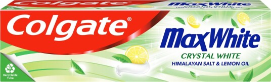 Colgate Whitening Tannkrem MaxWhite Himalaya Salt Oil Lemon 75 ml.