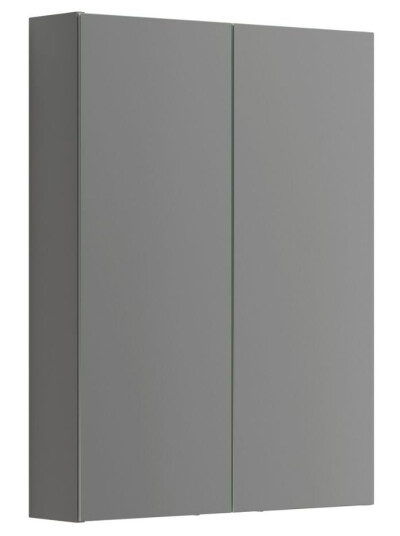 Dansani Inzo Style Speilskap 2 Dører B60-100xh80xd15 Grå Matt / 60cm