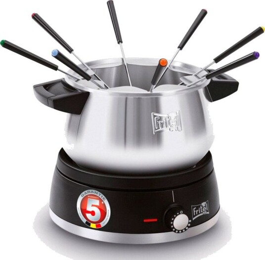 Fritel Family Fondue 1500W (8 personer) Sort/Inox